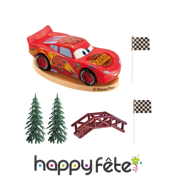 Décorations Cars pour gâteau, 8 cm