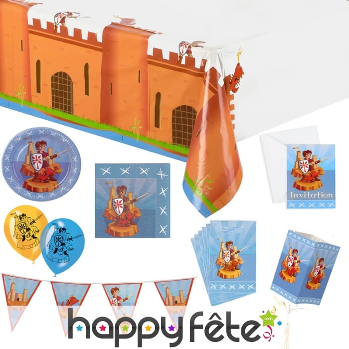 Décorations Chevalier pour table d'anniversaire