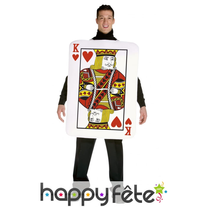 Déguisement carte roi de coeur