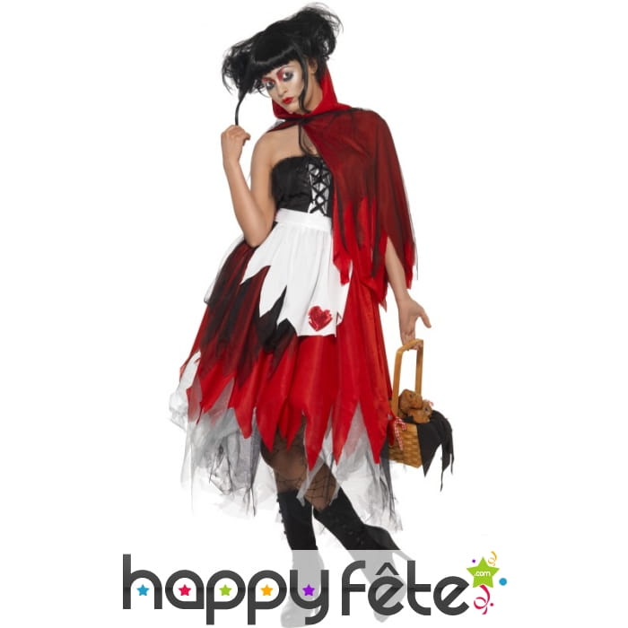 Déguisement chaperon rouge gothique
