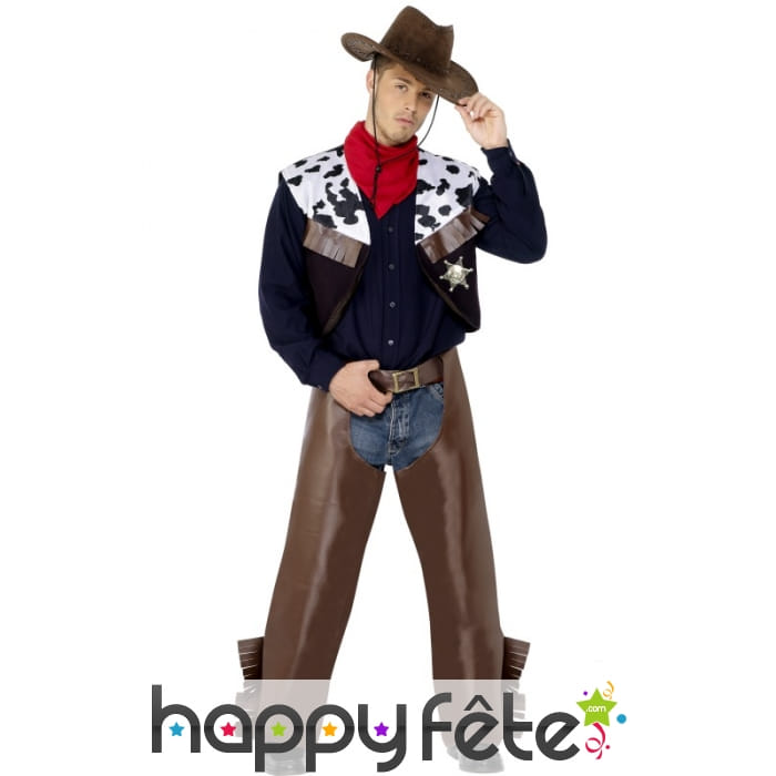 Déguisement cowbow vache western homme