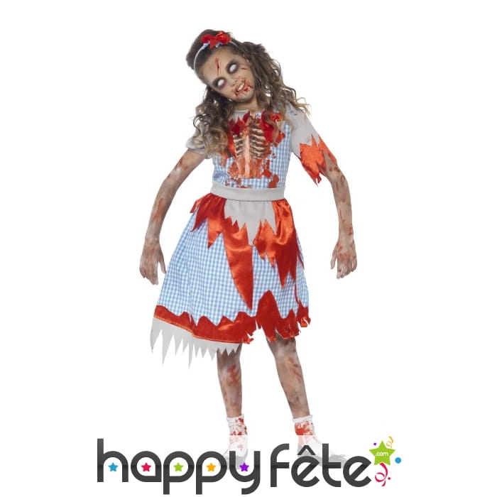 Déguisement country zombie pour fillette