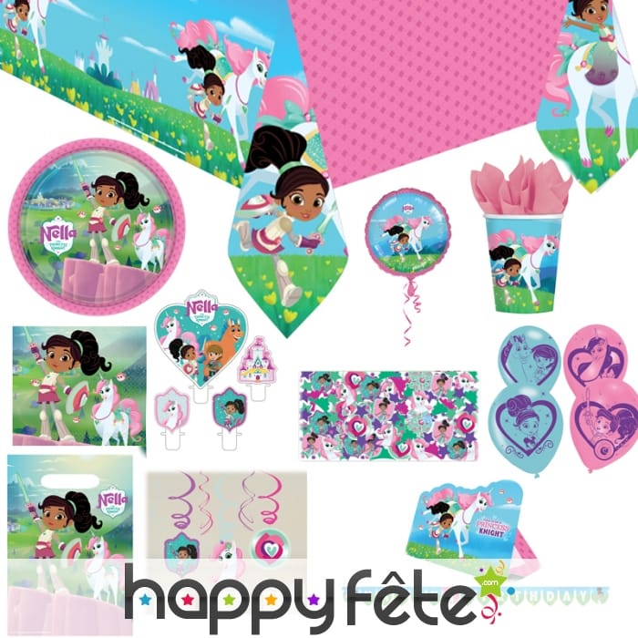 Déco d'anniversaire Nella Princesse Chevalier