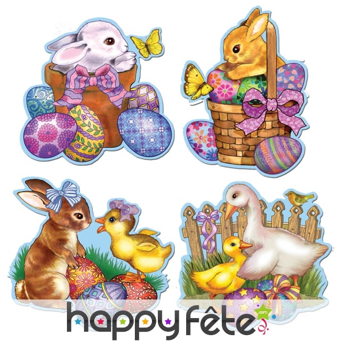 Décor d'animaux de pâques