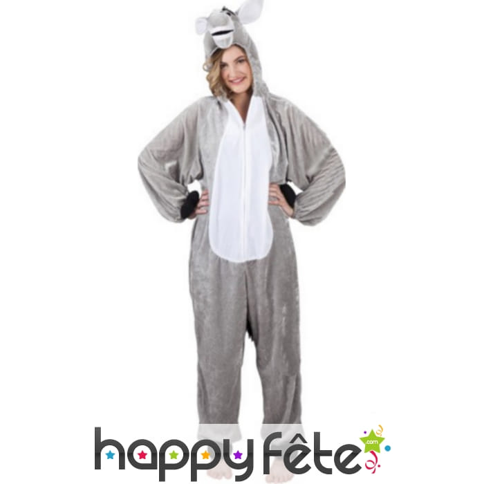 Déguisement d'âne avec capuche tête