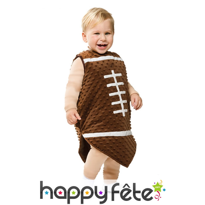 Déguisement de ballon de rugby pour bébé