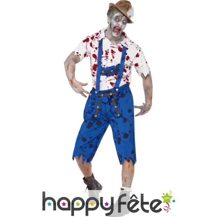 Déguisement de bavaroi zombie