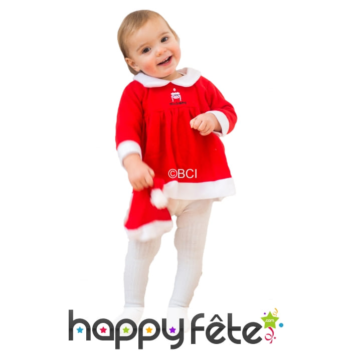 Déguisement de bébé fille de Noël
