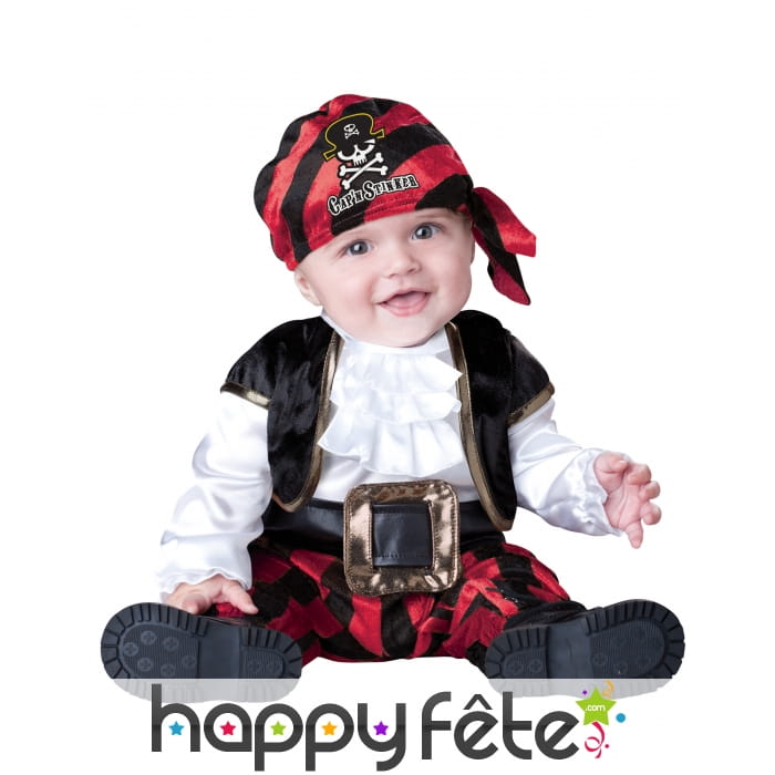 Déguisement de bébé pirate captain