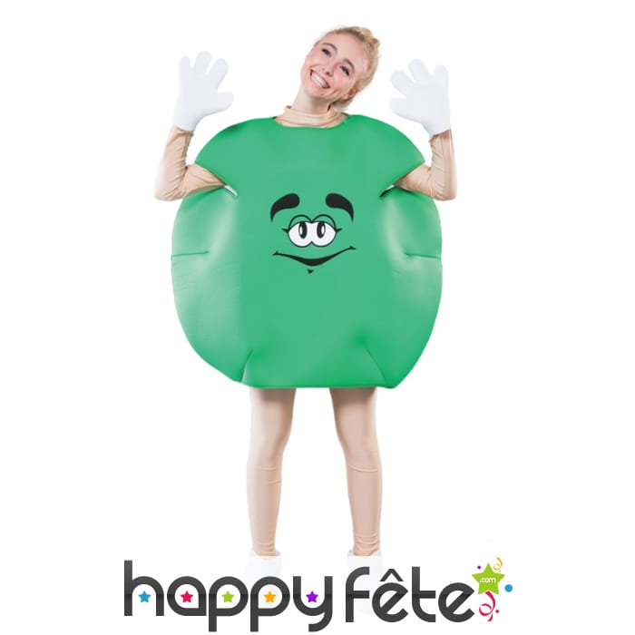 Déguisement de bonbon vert