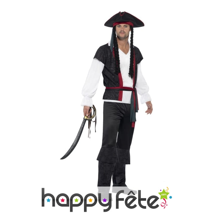 Déguisement de capitain pirate pour homme