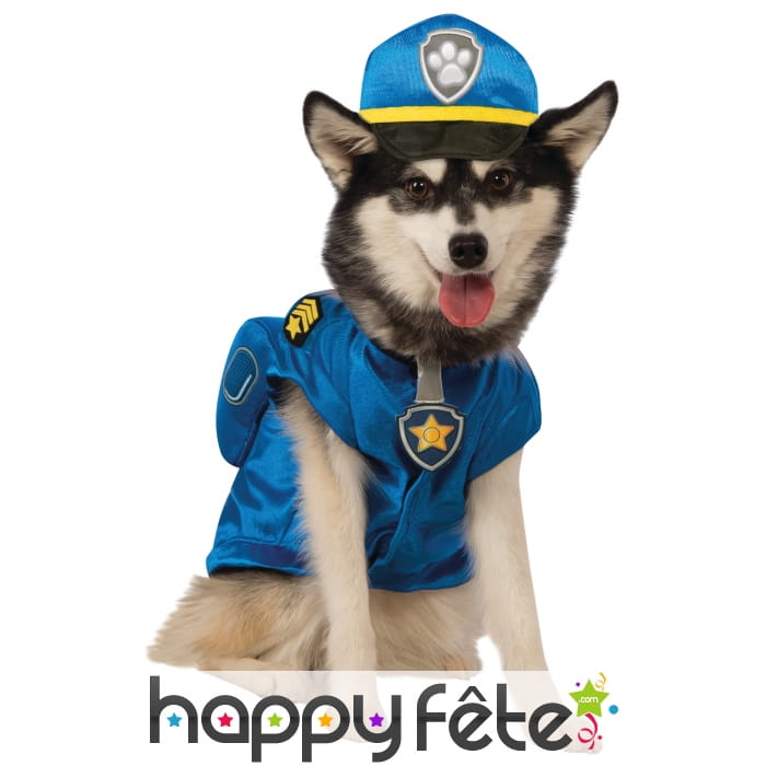 Déguisement de Chase pour chien, Pat Patrouille