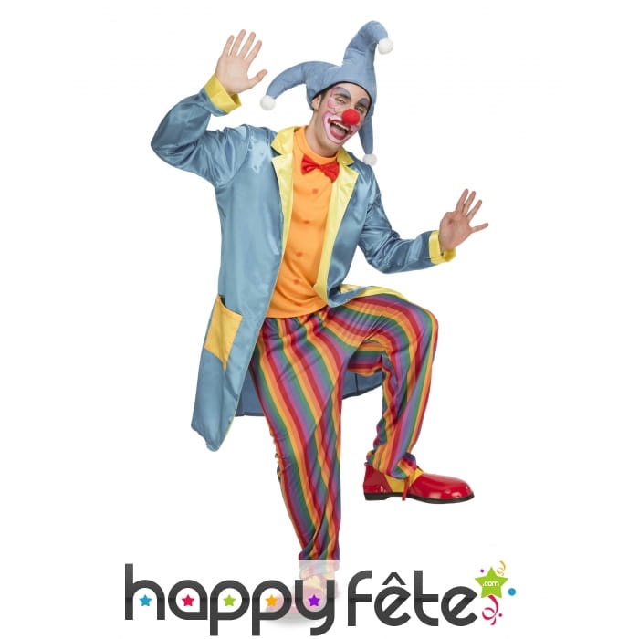 D&eacute;guisement de clown bouffon pour adulte