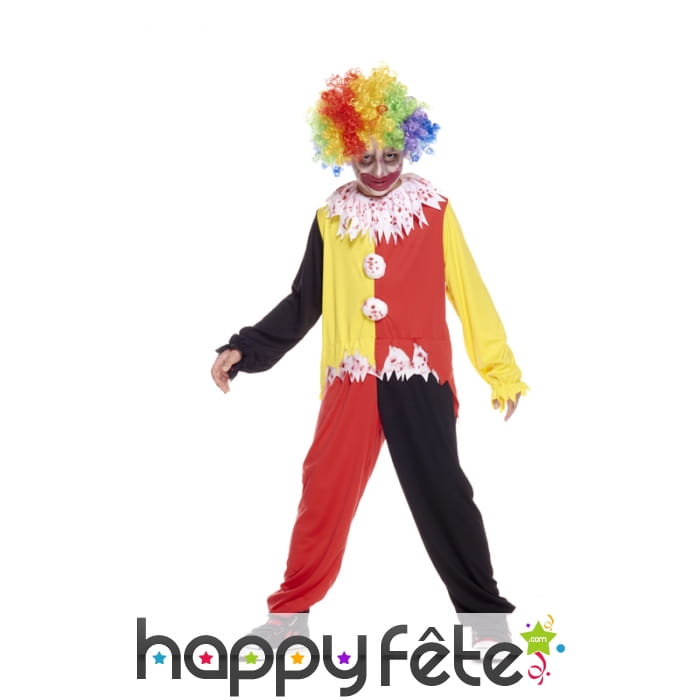 Déguisement de clown ensanglanté pour enfant