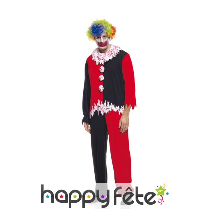 Déguisement de clown ensanglanté pour homme