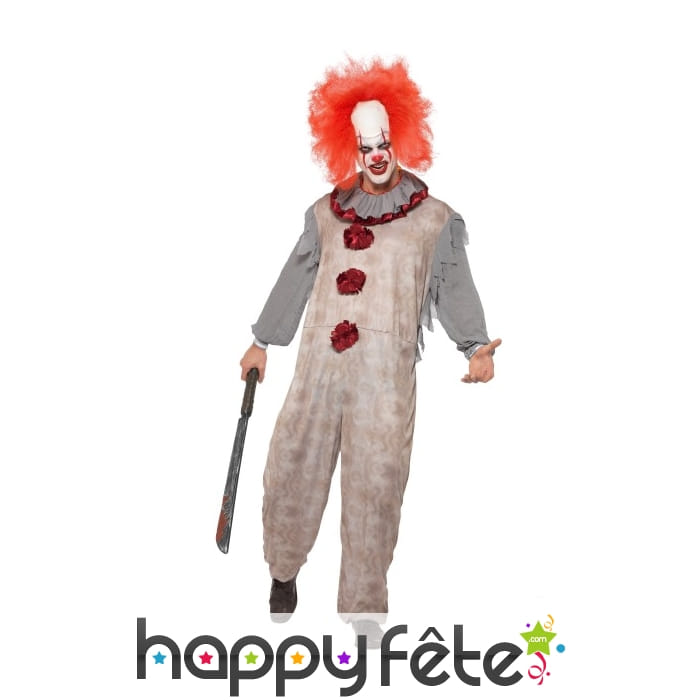 Déguisement de clown sinistre vintage