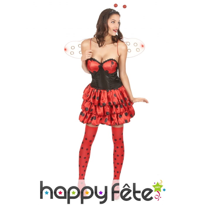 Déguisement de coccinelle sexy pour femme