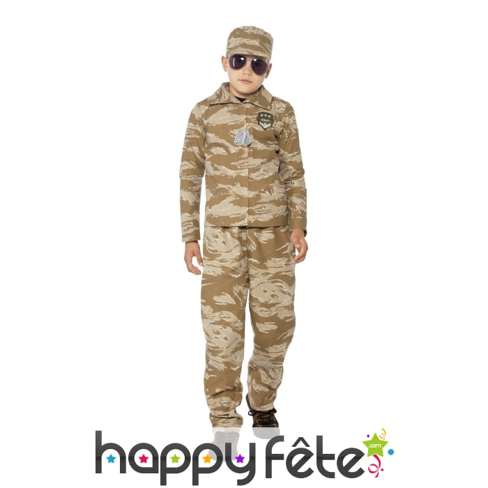 Déguisement de commando du désert pour enfant