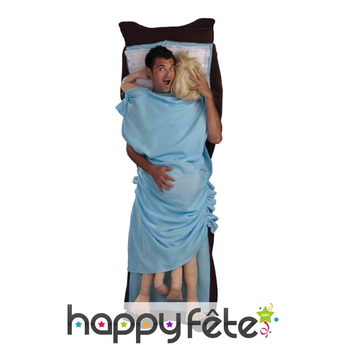 Déguisement de couple au lit, pour homme