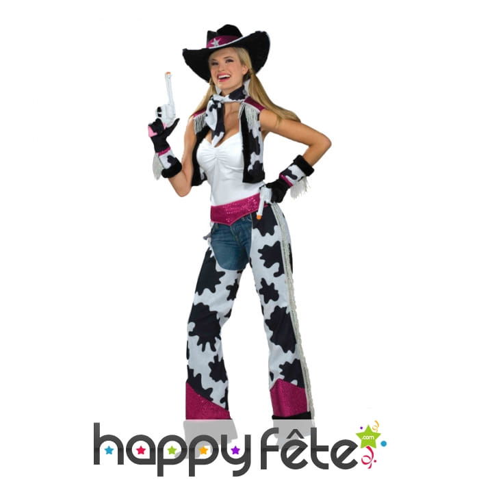 Déguisement de cow-girl vachette