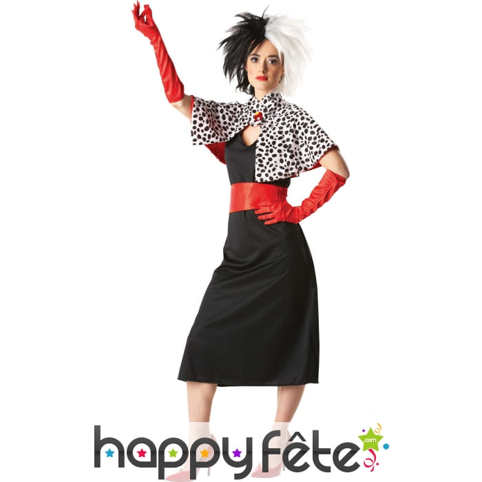 Déguisement de Cruella pour femme adulte