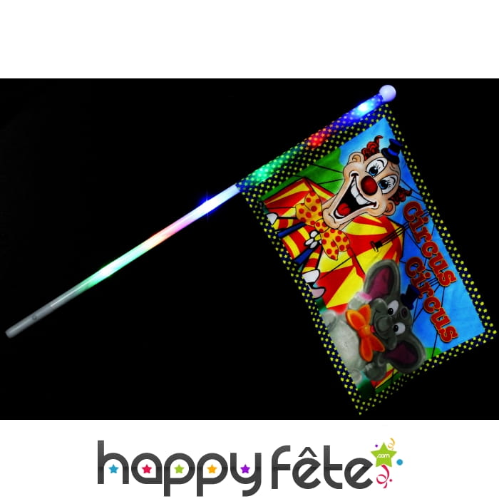 Drapeau de cirque qui clignote