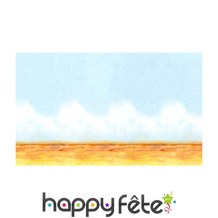 Decor du desert avec ciel pour western