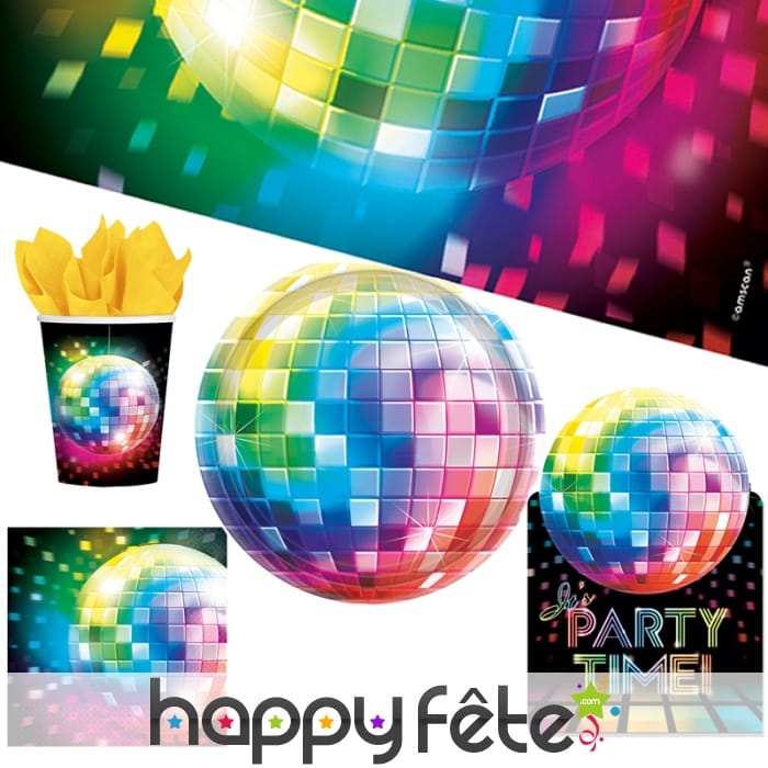 Décorations disco de table pour Anniversaire