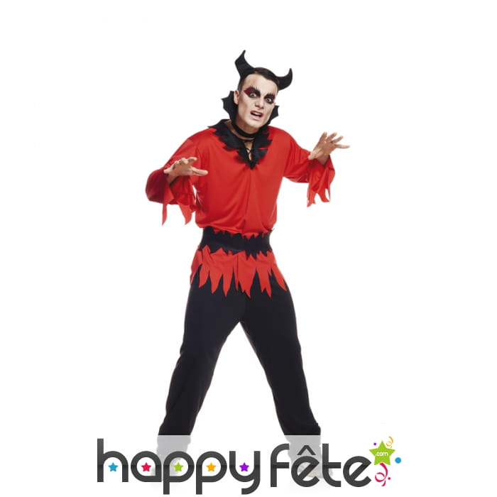 Déguisement de diable haut rouge pour homme