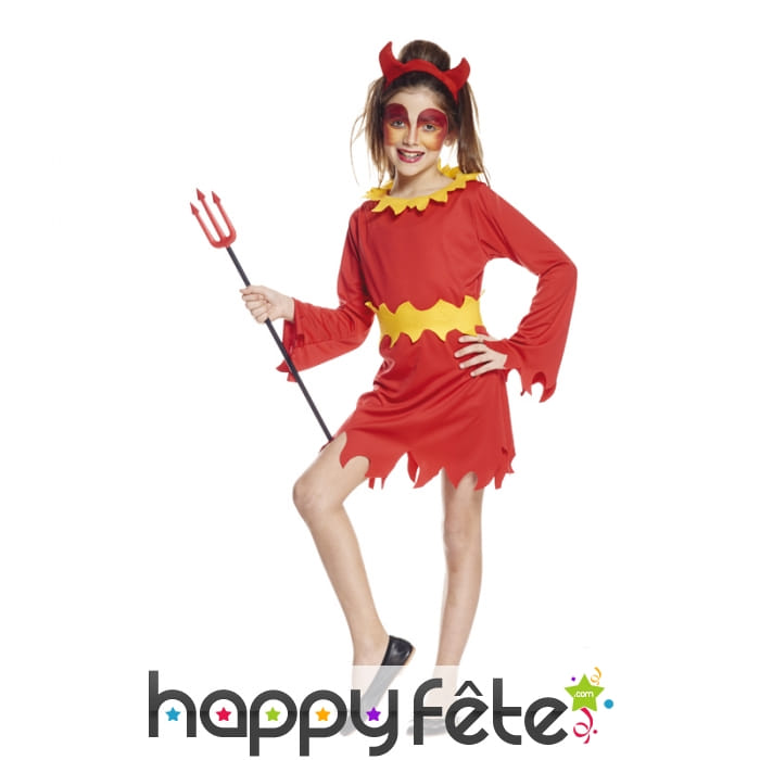 Déguisement de diablesse rouge pour enfant