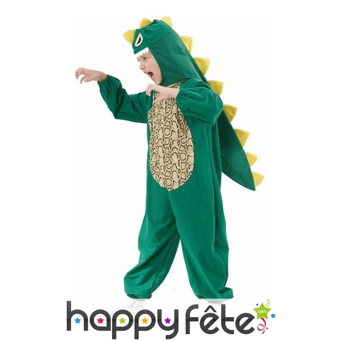 Déguisement de dinosaure vert pour enfant