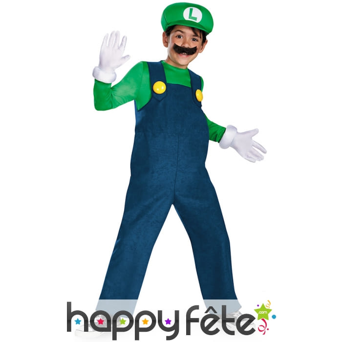 Déguisement Deluxe de Luigi pour garçon