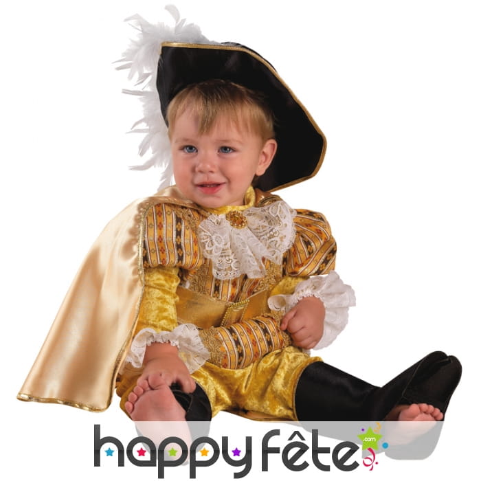 Déguisement doré de bébé marquis
