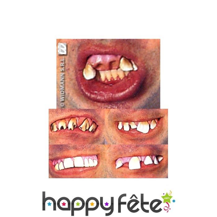 Dentier de dents horribles