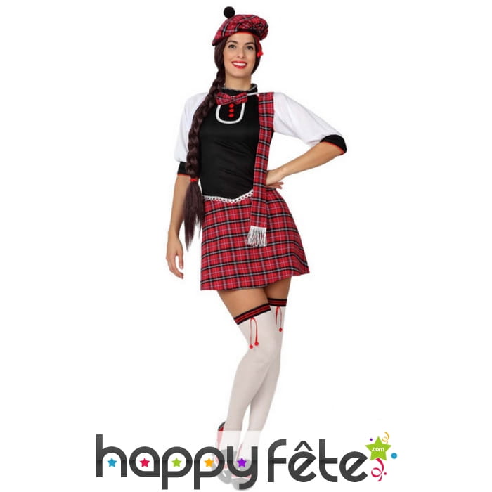 Déguisement d'écossaise pour femme