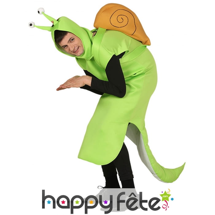 D&eacute;guisement d'escargot rigolo pour adulte