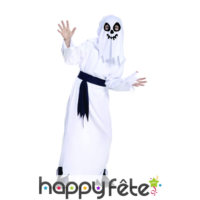 Déguisement de fantôme blanc pour enfant
