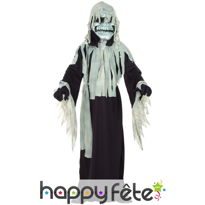 Déguisement de fantôme squelette pour enfant