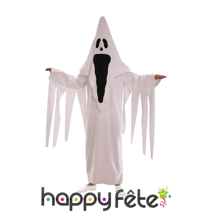 Déguisement de fantôme visage dessiné