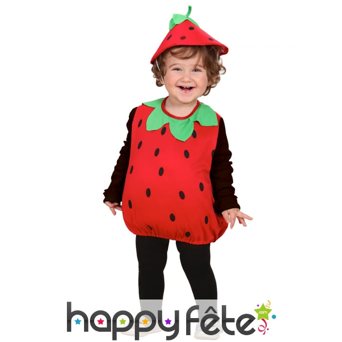 D&eacute;guisement de fraise pour b&eacute;b&eacute;