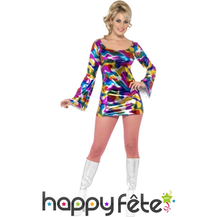 Déguisement disco femme sexy danseuse