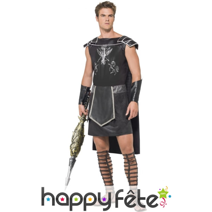 Déguisement de gladiateur noir