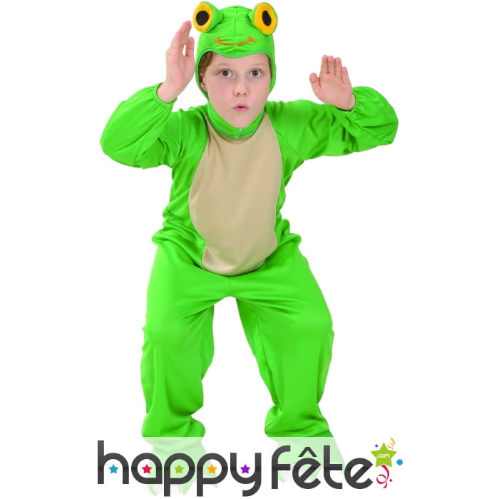Déguisement de grenouille verte pour enfant