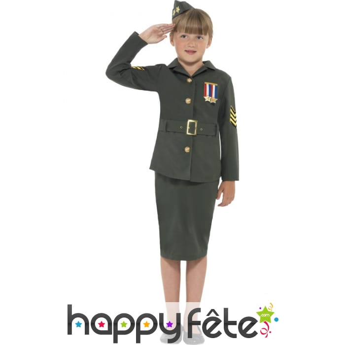 Déguisement deuxième guerre mondiale pour fille