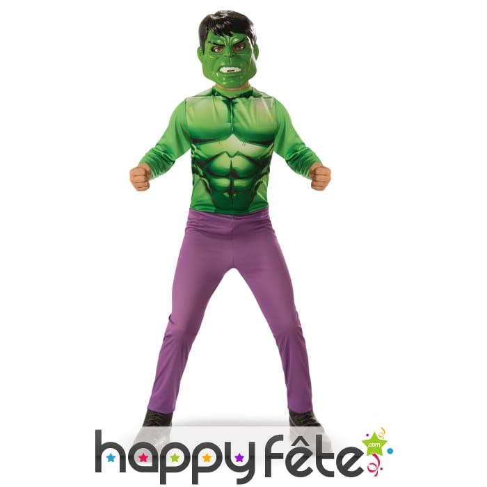 Déguisement de Hulk pour enfant, version classique