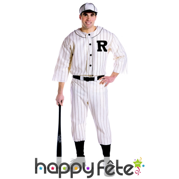 Déguisement de joueur de baseball pour adulte