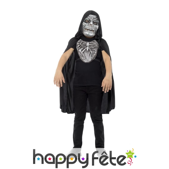Déguisement de la faucheuse squelette pour enfant