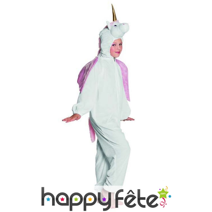 D&eacute;guisement de licorne blanche et rose pour fille