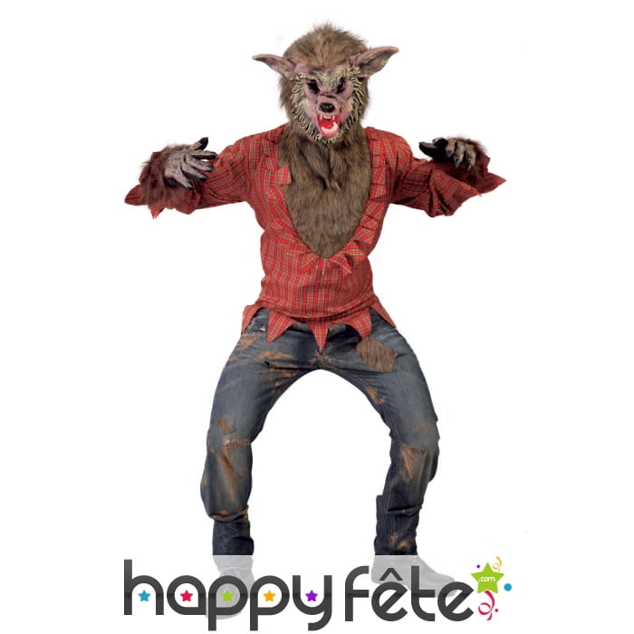 Déguisement de loup garou en chemise