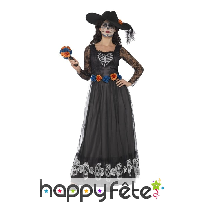 Déguisement de mariée noir jour des morts